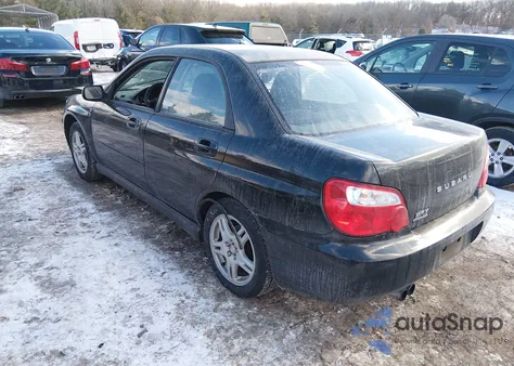 2004 Subaru Impreza Wrx z USA, uszkodzony, nr VIN JF1GD29654G518601